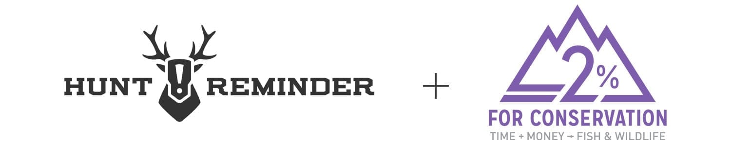 HuntReminder and 2% For Conservation